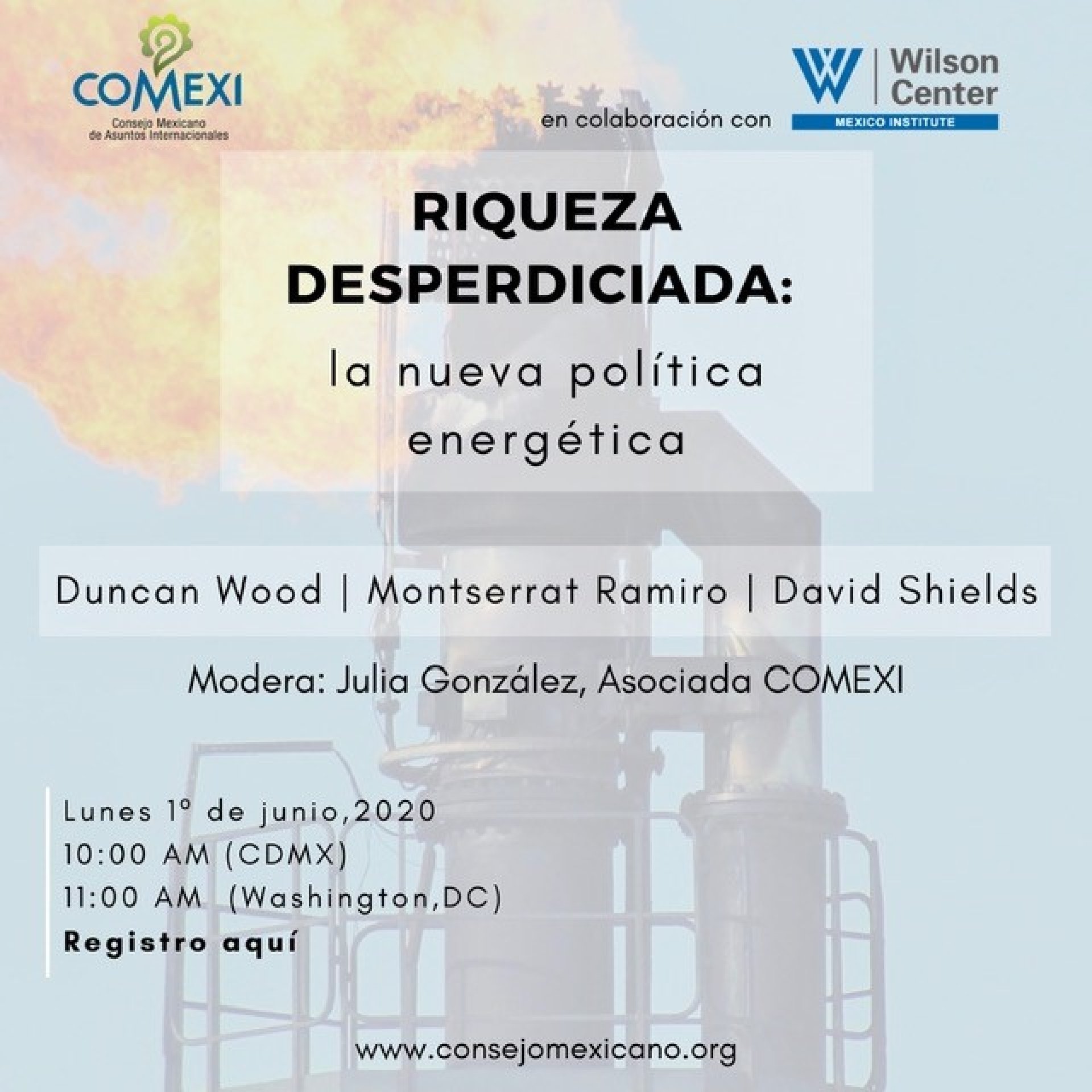 COMEXI Wilson Center event flyer