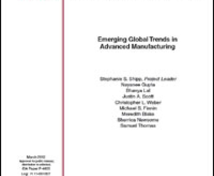 Report Launch: Emerging Global Trends in Advanced Manufacturing