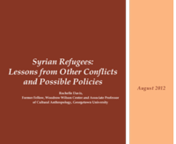 Syrian Refugees: Lessons from Other Conflicts and Possible Policies