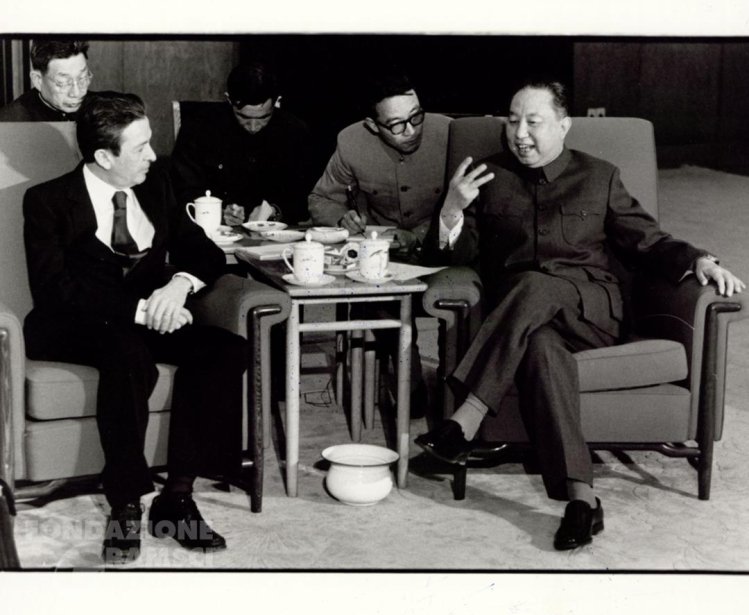 Enrico Berlinguer and Hua Guofeng meet in April 1980