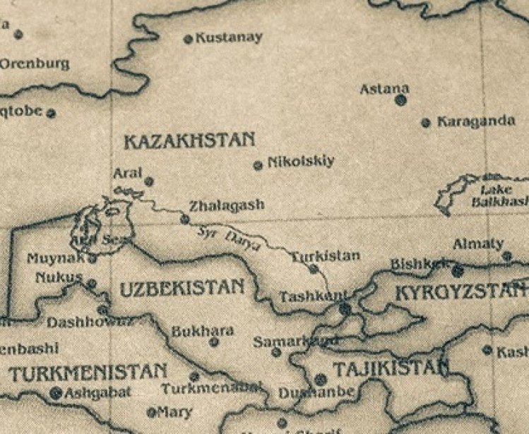 Map of Central Asia