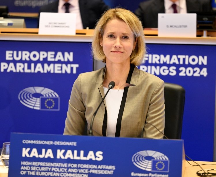 Kaja Kallas at her confirmation hearing for EU High representative of foreign and security affairs