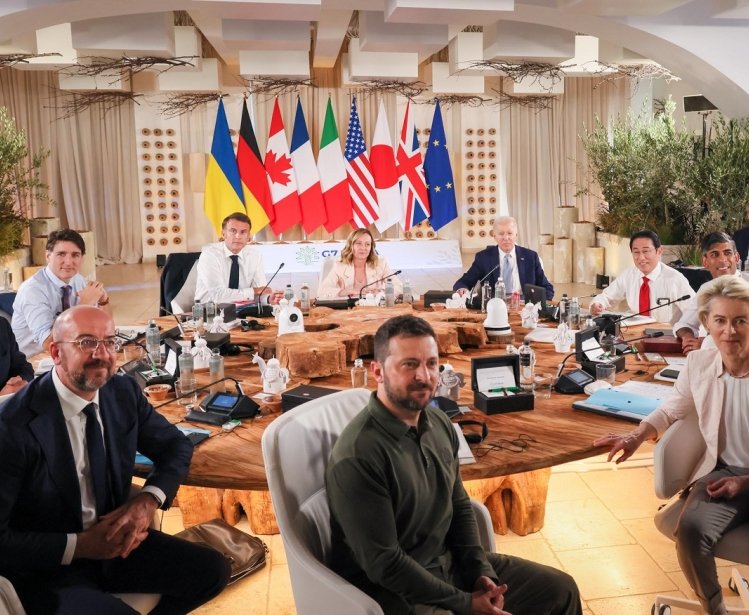 G7 session on Ukraine 2024