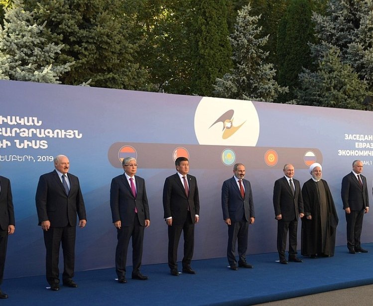 Meeting of the Supreme Eurasian Economic Council in Yerevan, Armenia (October, 2019; photo: en.kremlin.ru)