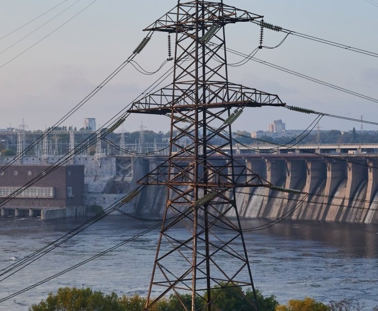 Zaporizhzhia Ukraine Dnieper Hydroelectric Station