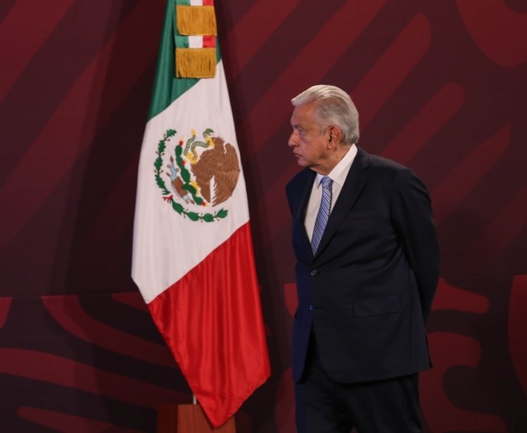 AMLO with flag