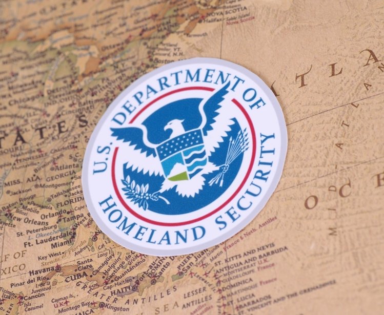 Homeland Security Logo with Map