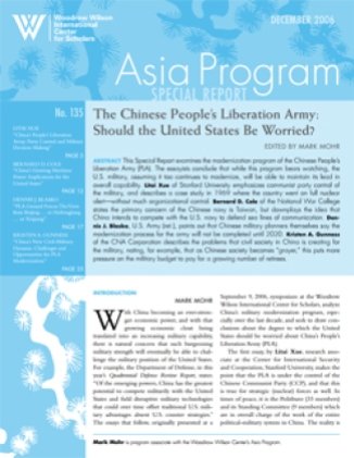 The Chinese People's Liberation Army: Should the United States Be Worried?