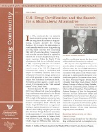 U.S. Drug Certification and the Search for a Multilateral Alternative