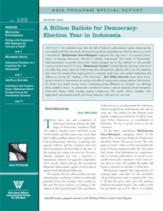 A Billion Ballots for Democracy: Election Year in Indonesia