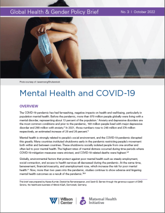 MHI Mental health Policy Brief Cover 