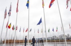 Swedish flag is raised at NATO HQ