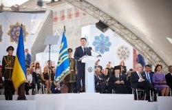 President Volodymyr Zelensky took part in the festive Parade of Troops on the occasion of the 30th anniversary of Ukraine's independence.