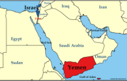 Israel Yemen map