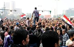 Protesters in Tahir Square