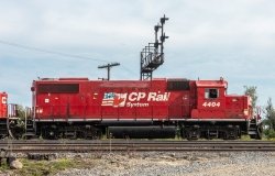 CPKC Rail Train in Canada