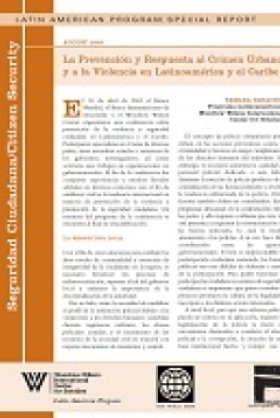 La Prevenci&#243;n y Respuesta al Crimen Urbano y a la Violencia en Latinoam&#233;rica y el Caribe