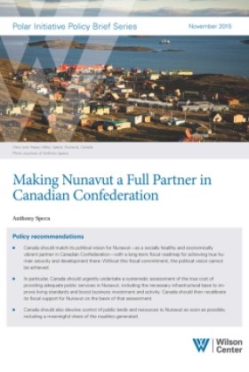 Making Nunavut a Full Partner in Canadian Confederation