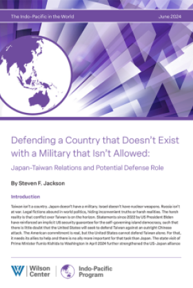 The cover of the report, with a dynamic purple graphic and the Indo-Pacific Program logo.
